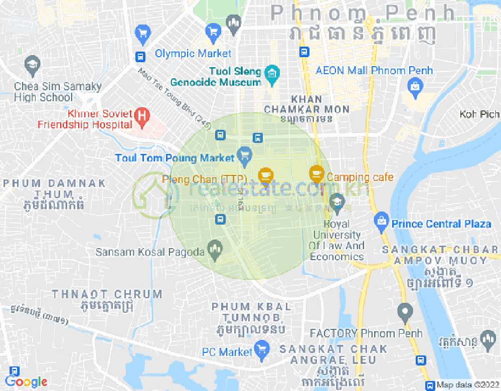 朱德奔1分区, 占卡蒙, 金边地图