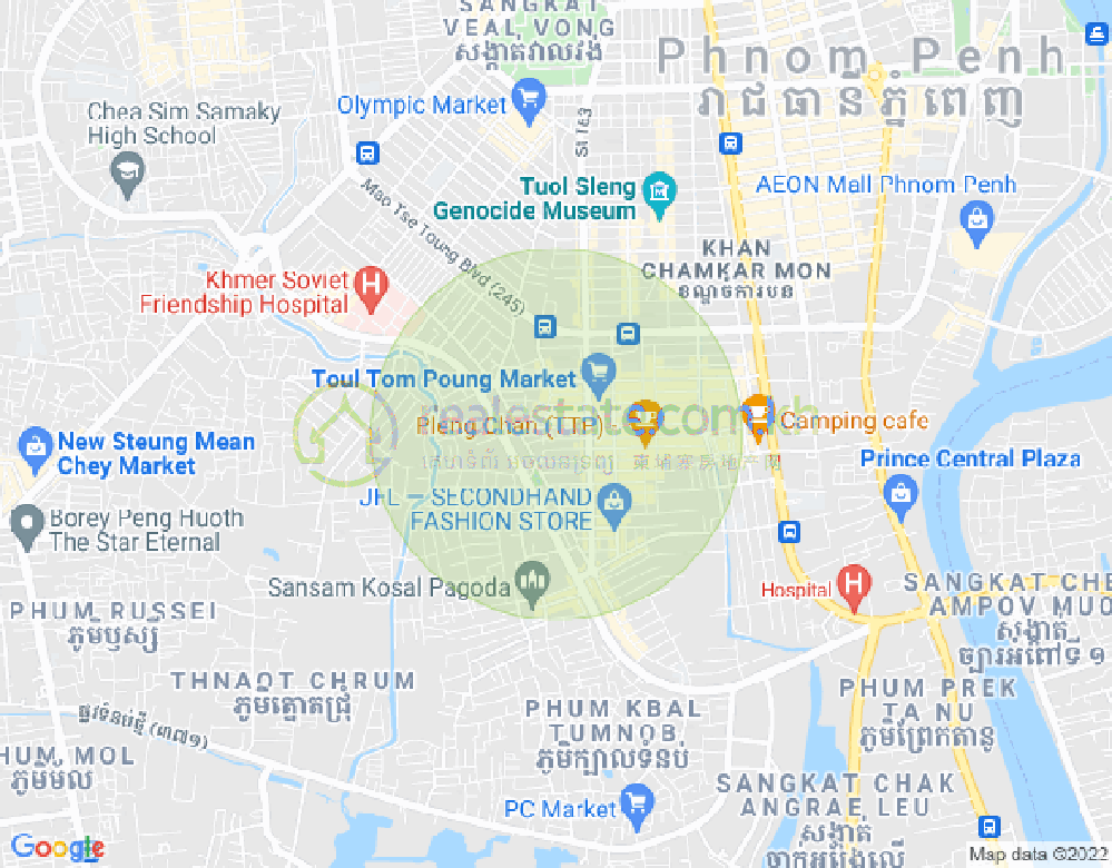 朱德奔2分区, 占卡蒙, 金边地图