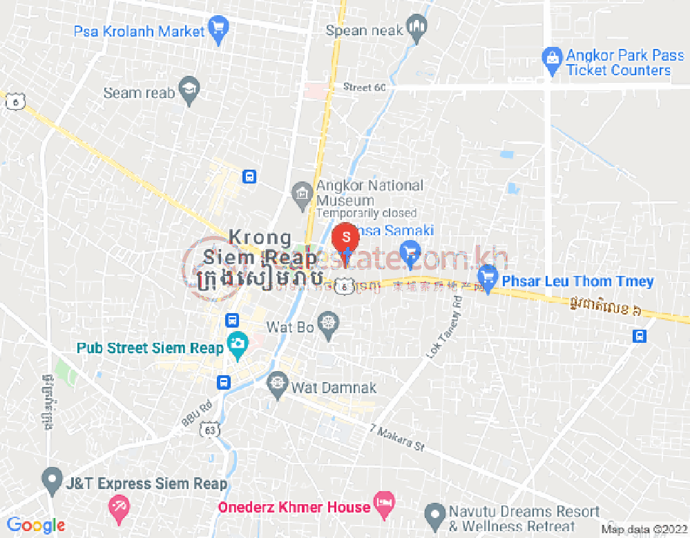 Svay Dangkum分区, 暹粒地图