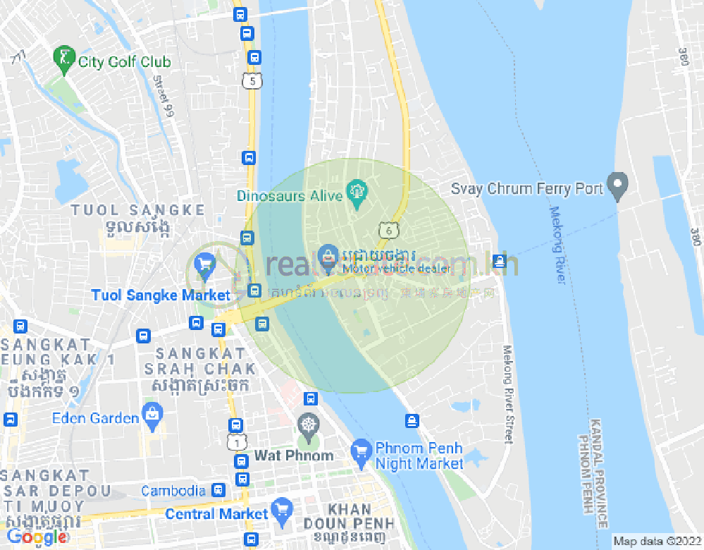 Mapa: Chroy Changvar, Phnom Penh