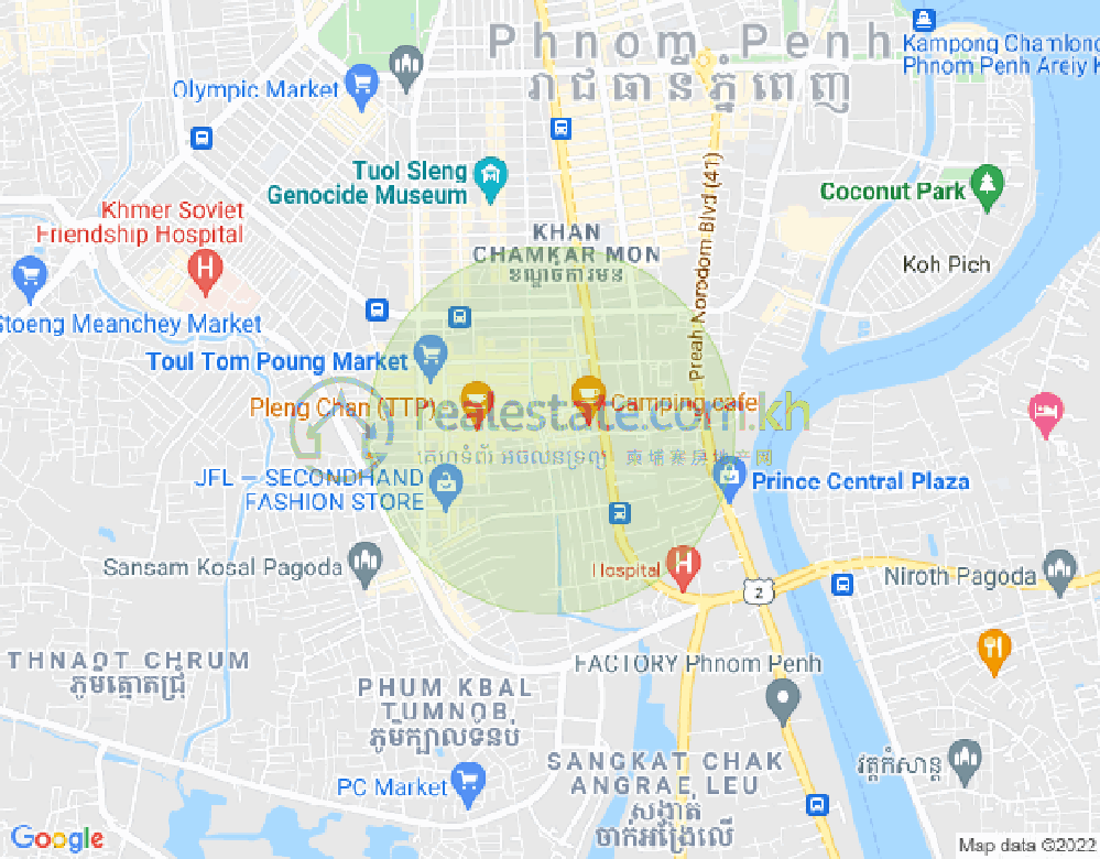 แผนที่ ตวลตุมปุง 1, จัมการมอน, พนมเปญ