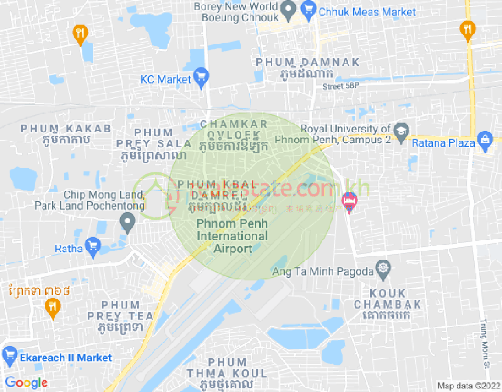 Mapa: Kakap, Por Sen Chey, Phnom Penh