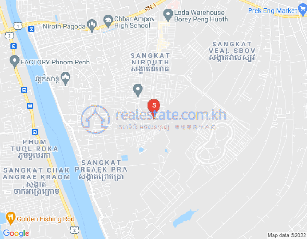 Nirouth分区, 铁桥头区, 金边地图