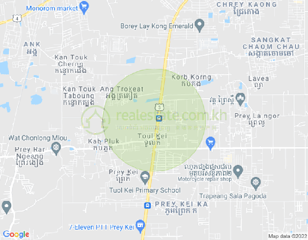 Mapa: Borey Kasen Phnom Penh
