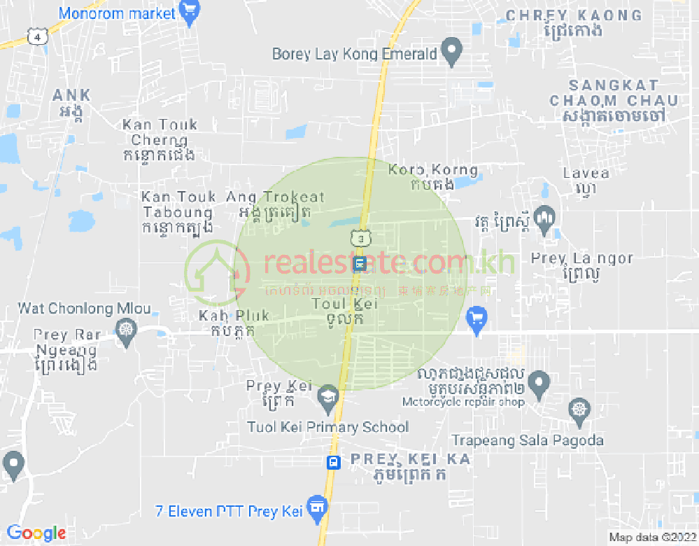 Mapa: Borey Kasen Phnom Penh