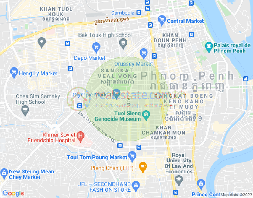 奥林匹克, 波哥堪, 金边地图