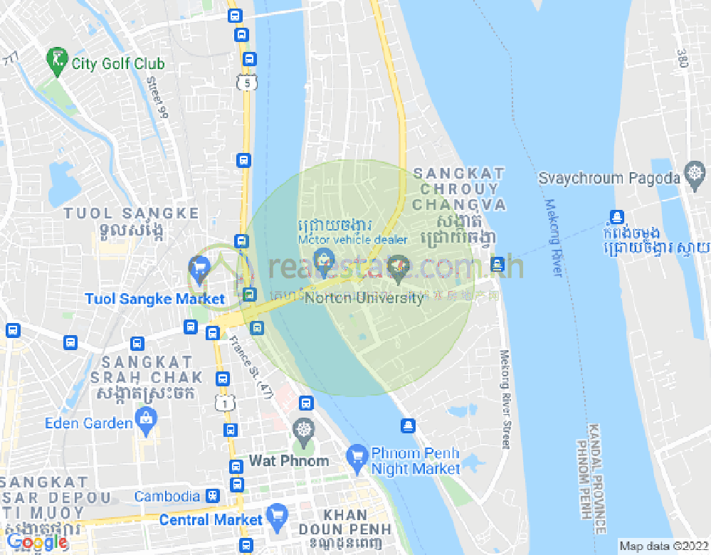 Mapa: Chroy Changvar, Phnom Penh