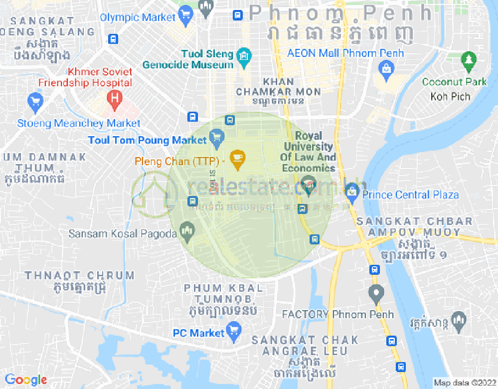 Mapa: 488, Phsar Daeum Thkov, Chamkarmon, Phnom Penh