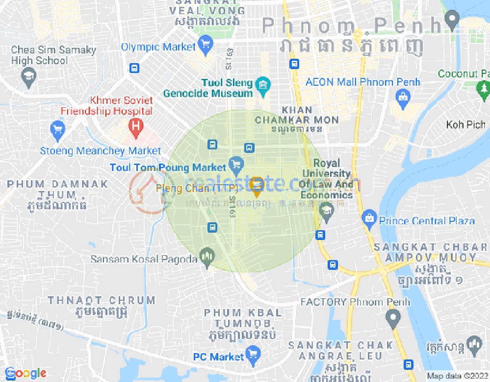 Mapa: 456, Toul Tum Poung 1, Chamkarmon, Phnom Penh