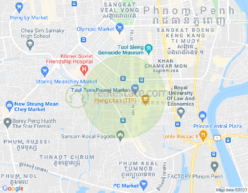 Карта 454, Тул Том Пунг 1, Чамкармон, Пномпень
