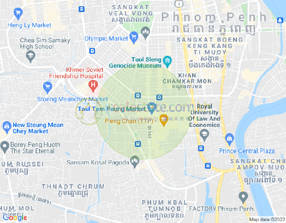 Carte de 456, Toul Tum Poung 1, Chamkarmon, Phnom Penh