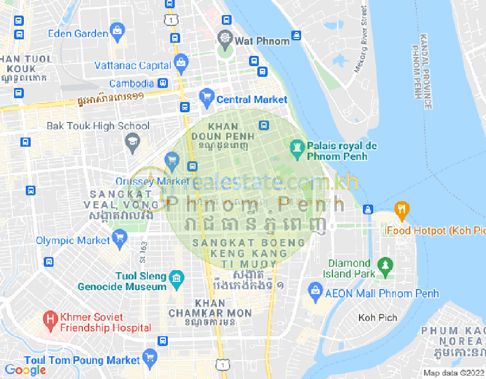 Carte de 470, Chakto Mukh, Daun Penh, Phnom Penh