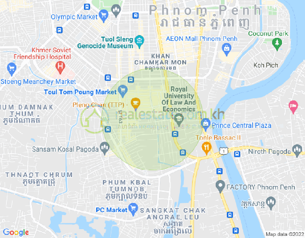 Mapa: 103, Boeung Trabek, Chamkarmon, Phnom Penh