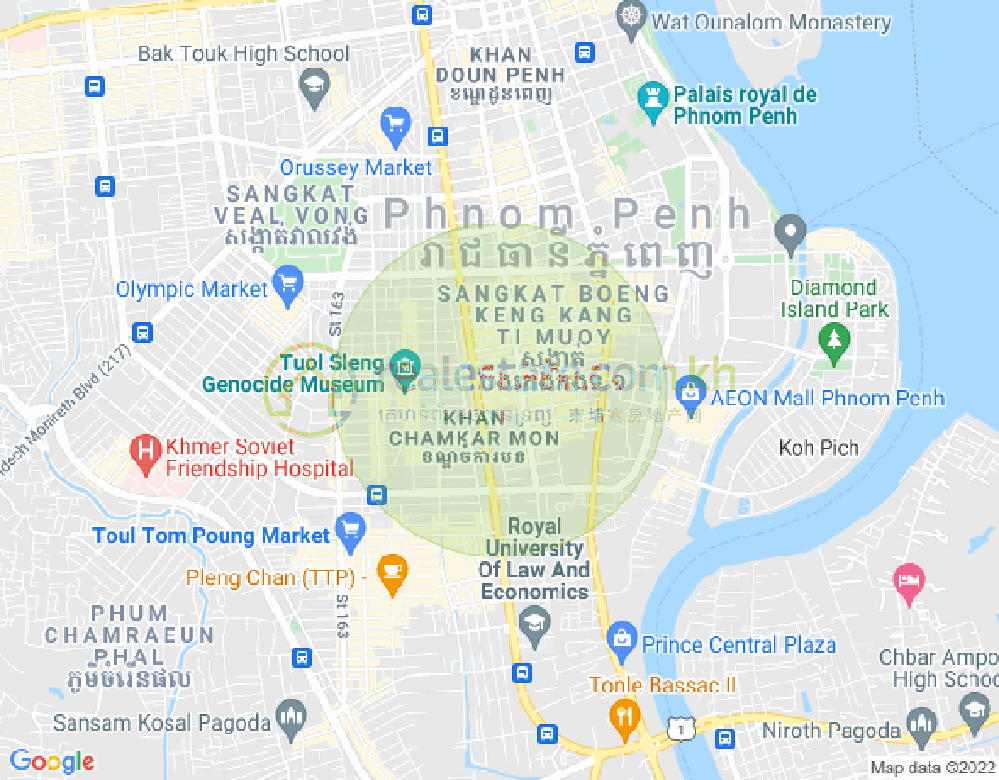 แผนที่ BKK 1, บึงเกงกอง, พนมเปญ