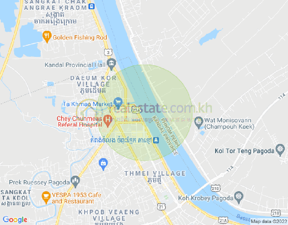 Map of Ta Khmao, Ta Khmau, Kandal