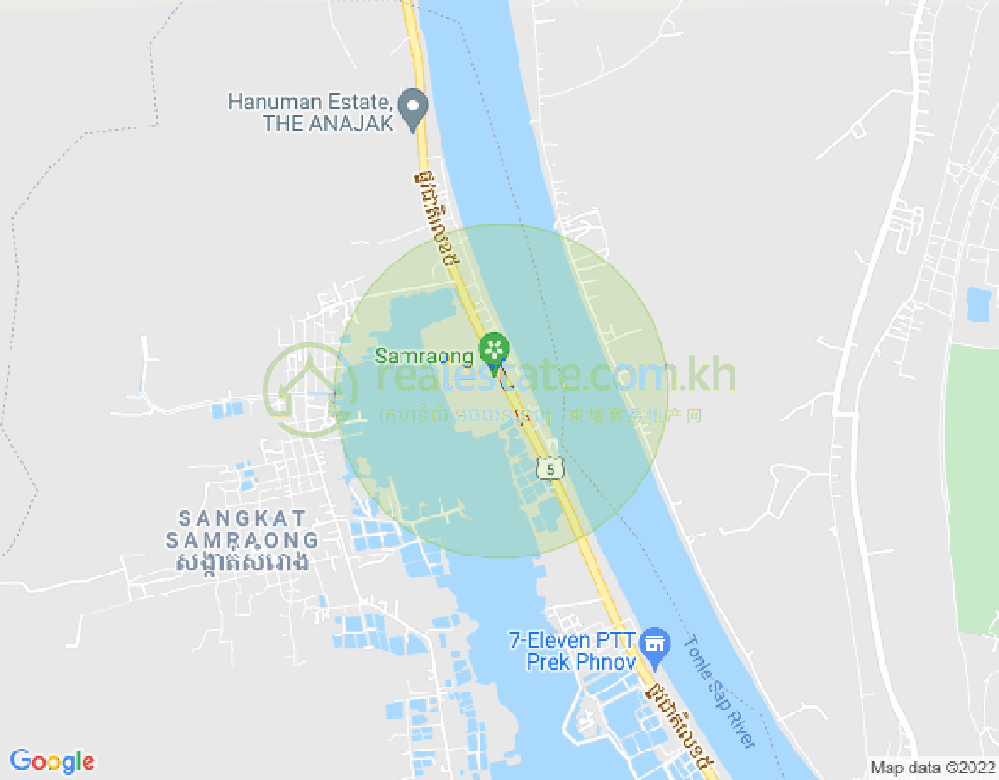 Samraong市, 仙市区, 金边地图