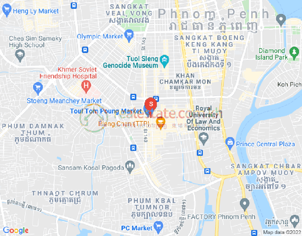 แผนที่ ตวลตุมปุง 1, จัมการมอน, พนมเปญ