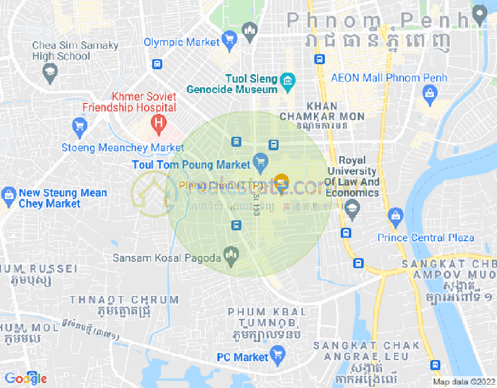 Mapa: 173, Toul Tum Poung 1, Chamkarmon, Phnom Penh