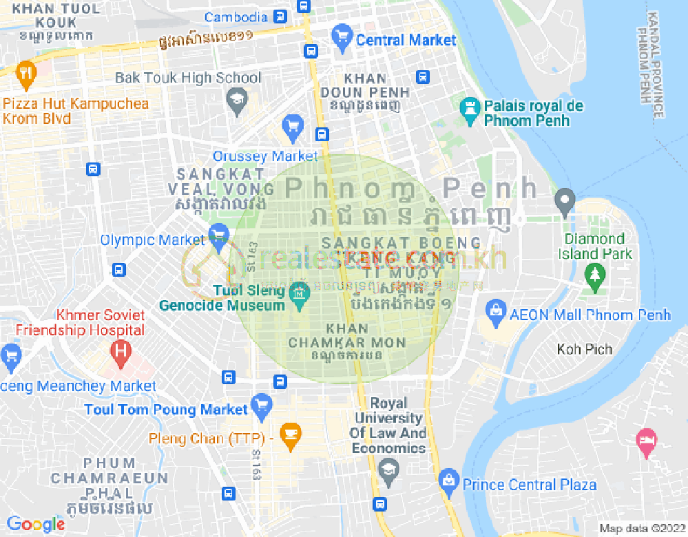 แผนที่ บีเคเค 2, บึงเกงกอง, พนมเปญ