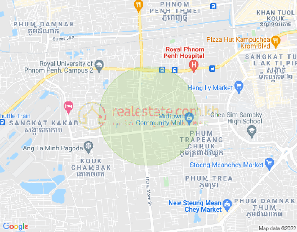 Mapa: 110, Tuek Thla, Sen Sok, Phnom Penh