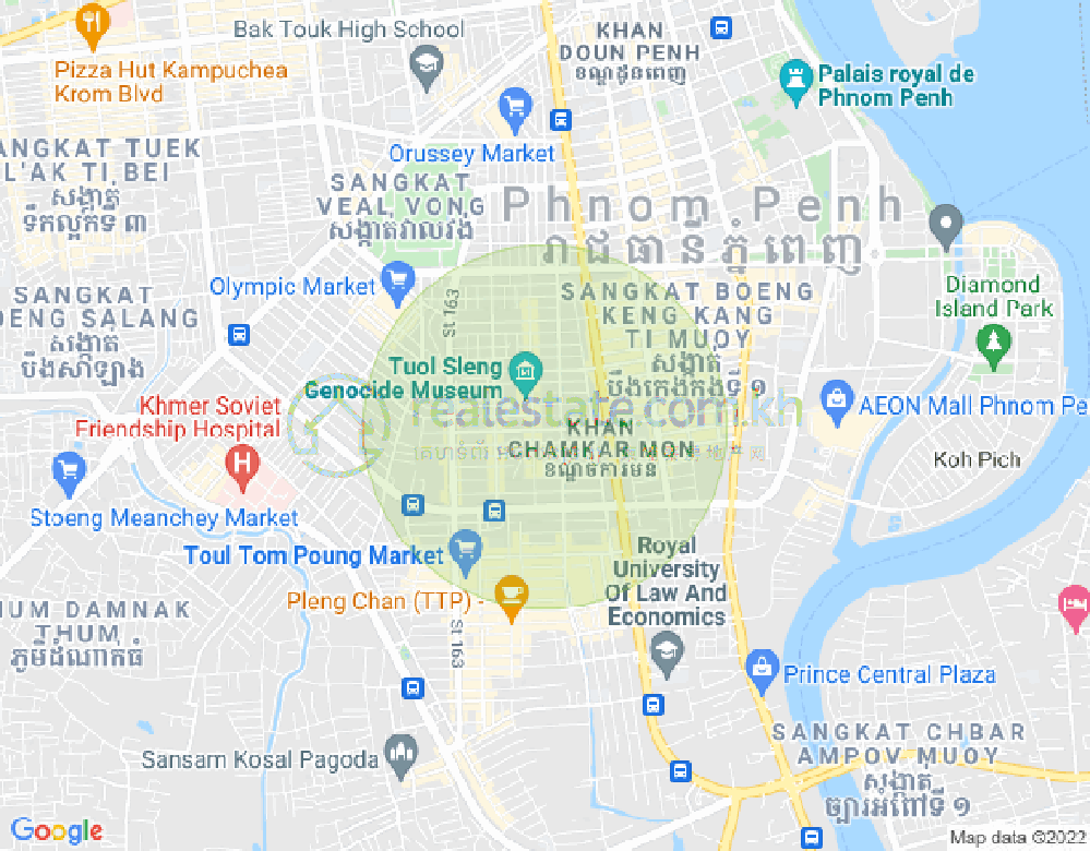 แผนที่ บีเคเค 3, บึงเกงกอง, พนมเปญ
