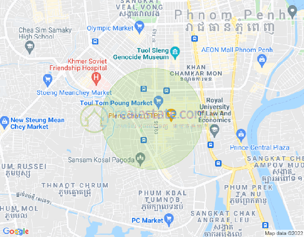 460, 주더분2구역, 짬까몬, 프놈펜 지도