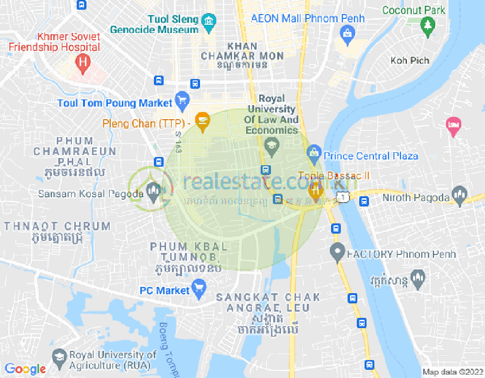 494, 沙南哥分区, 占卡蒙, 金边地图