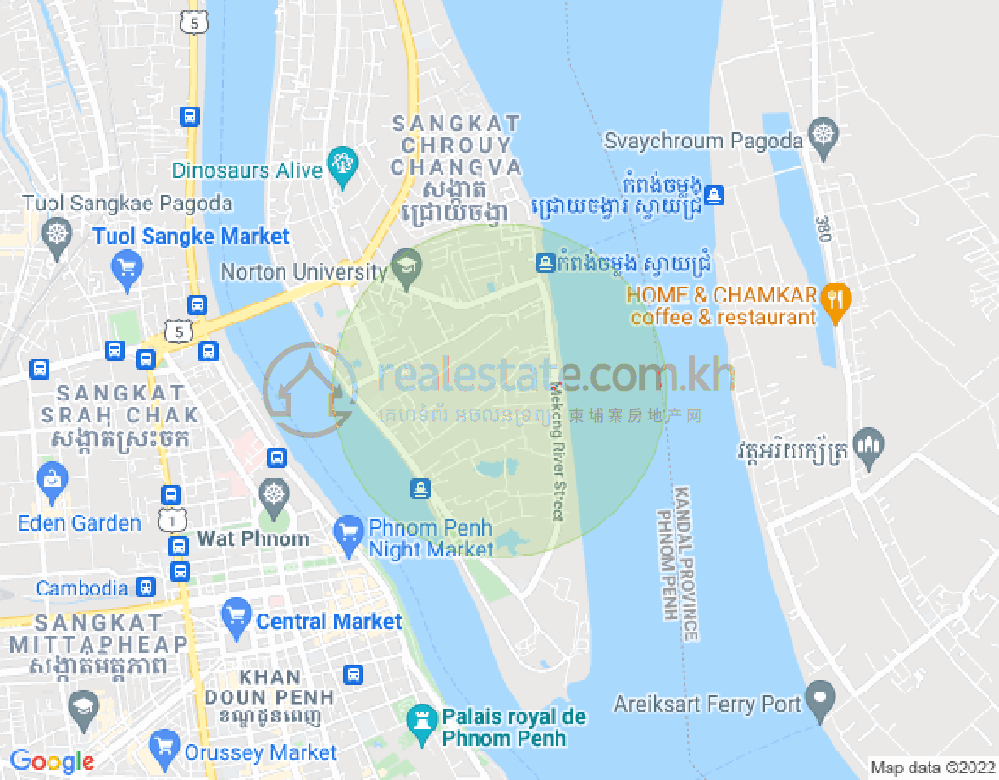 수정화구, 프놈펜 지도