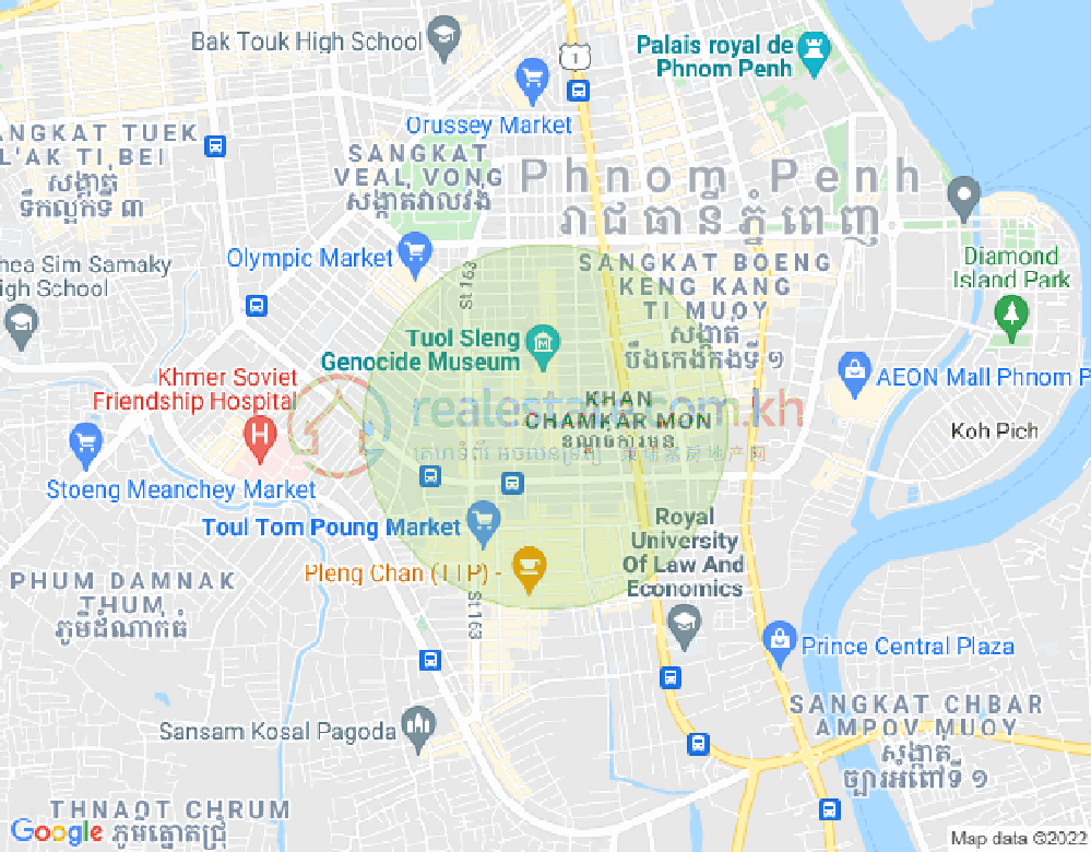 แผนที่ บีเคเค 3, บึงเกงกอง, พนมเปญ