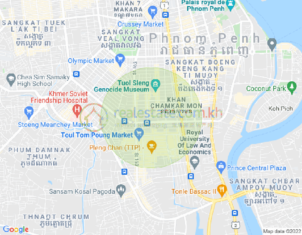 แผนที่ บีเคเค 2, บึงเกงกอง, พนมเปญ