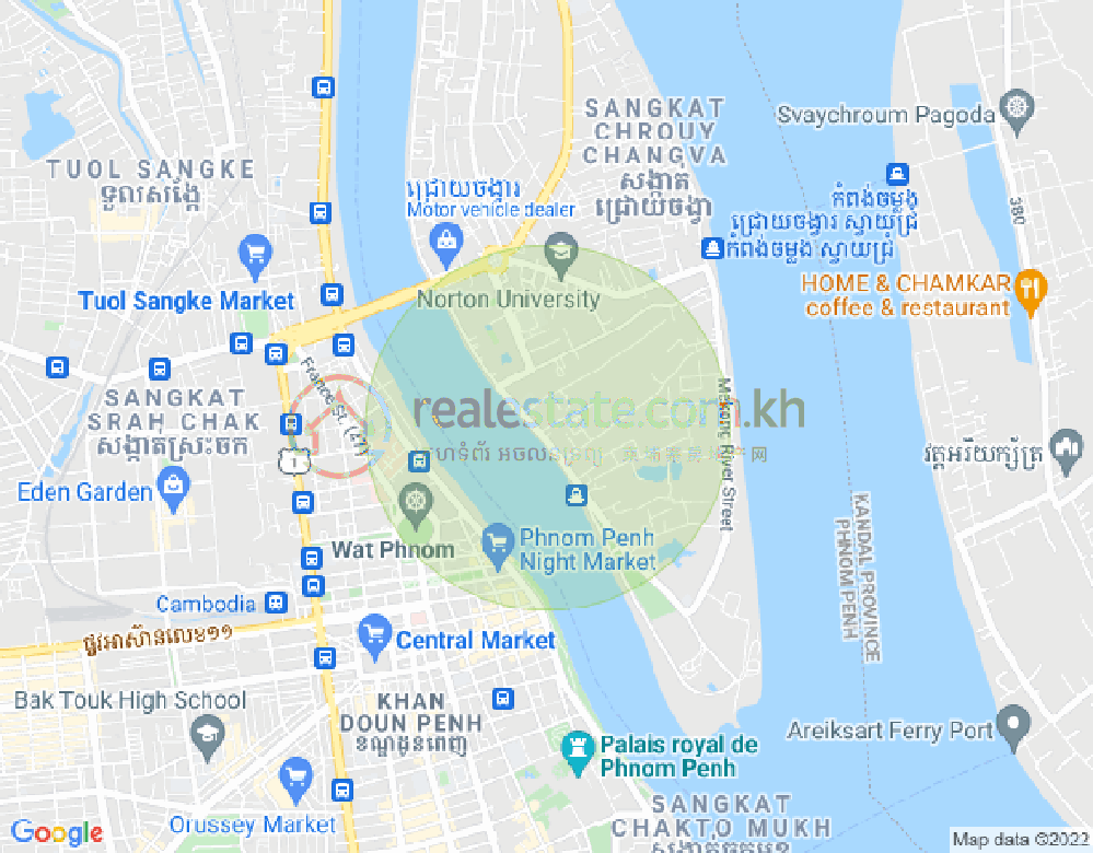 Map of Chroy Changvar, Phnom Penh