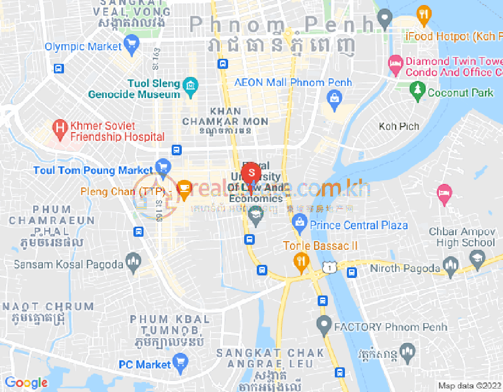 万禾密分区, 占卡蒙, 金边地图