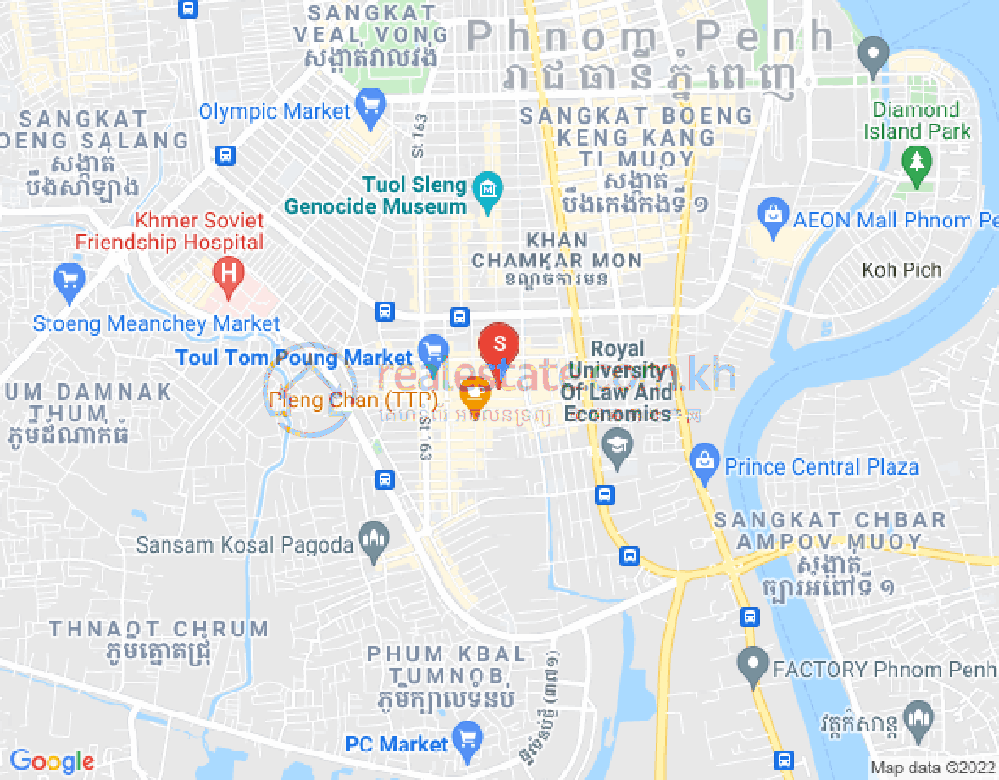 万禾密分区, 占卡蒙, 金边地图