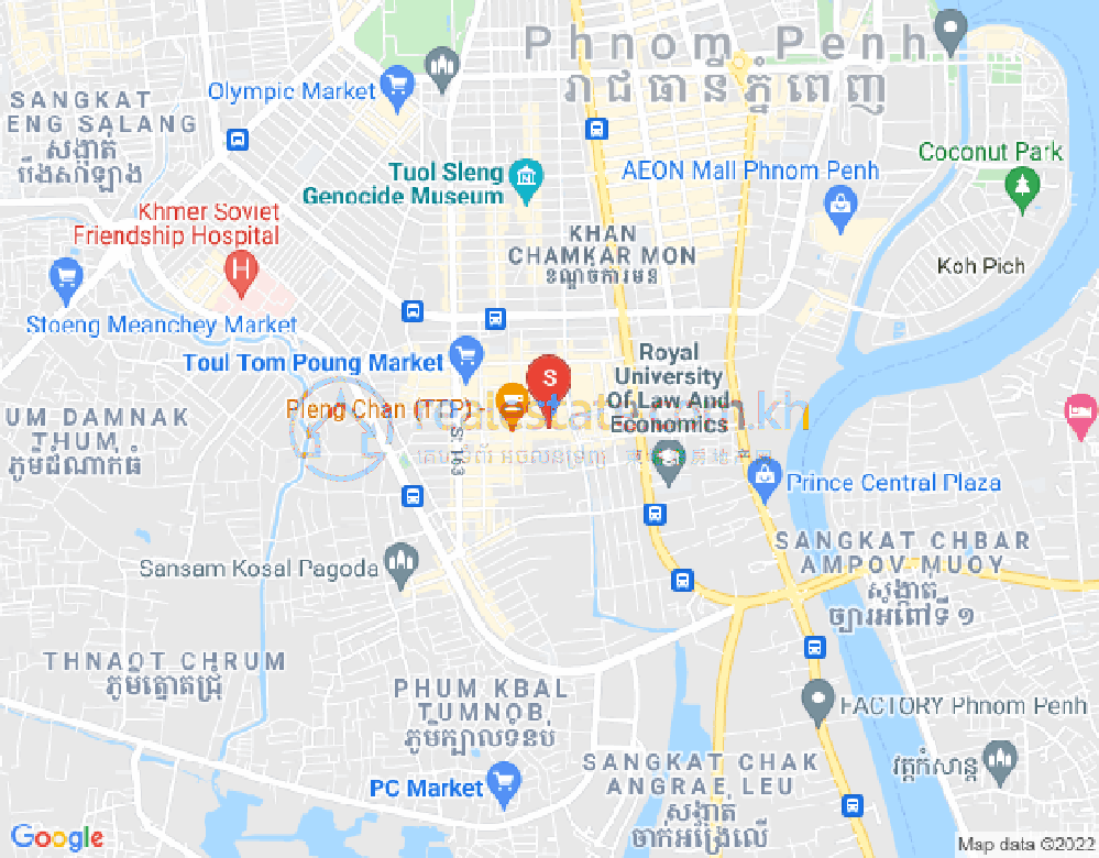 万禾密分区, 占卡蒙, 金边地图