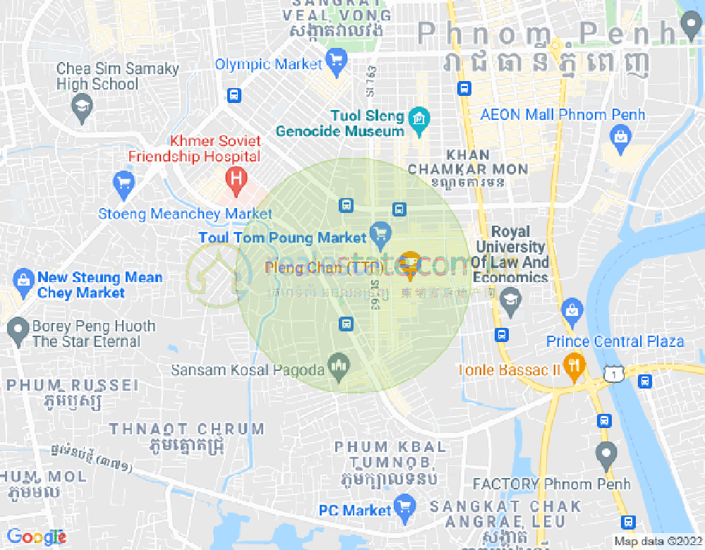 Mapa: 550, Toul Tum Poung 2, Chamkarmon, Phnom Penh