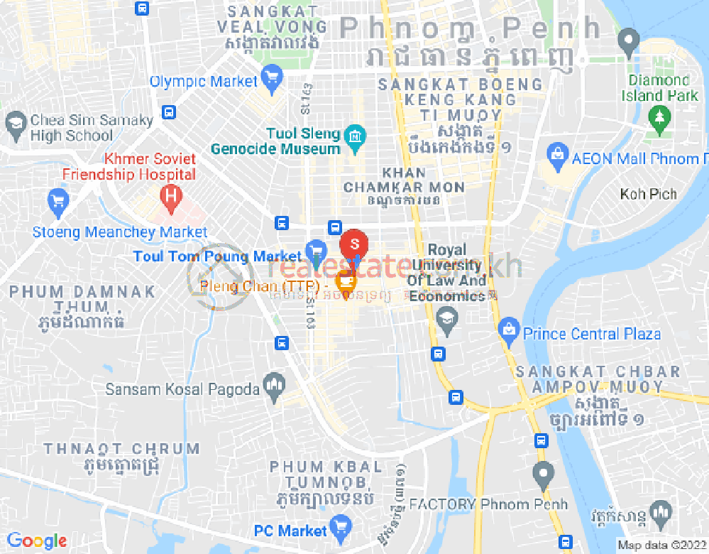 แผนที่ บึงตระเบก, จัมการมอน, พนมเปญ