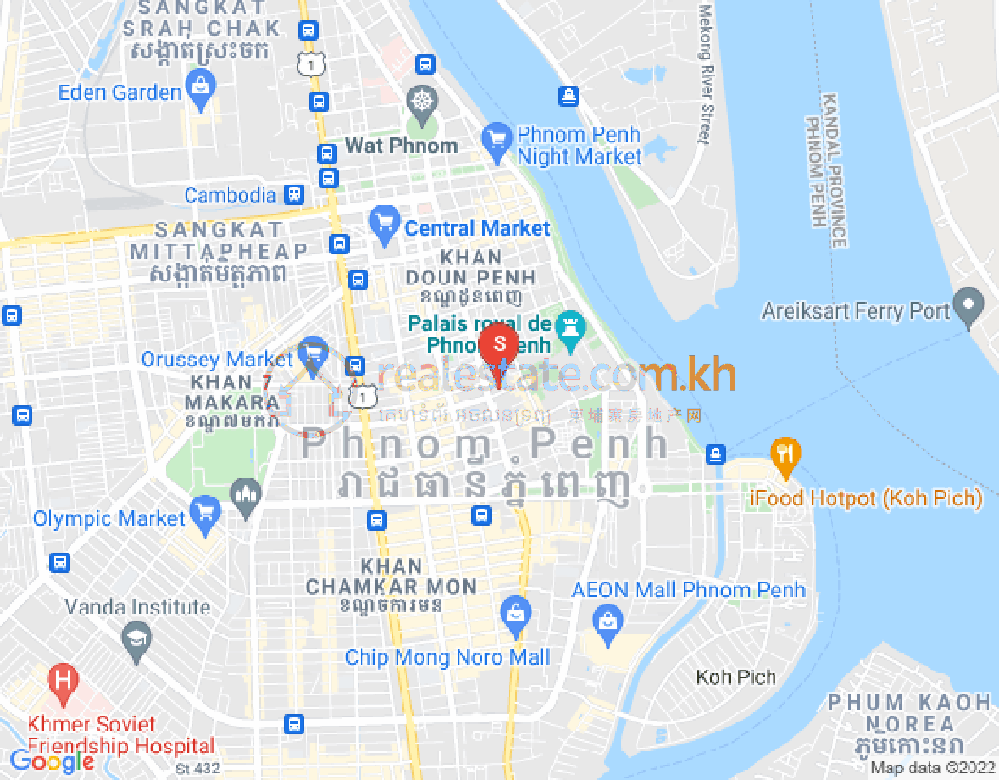 Carte de Chey Chumneah, Daun Penh, Phnom Penh