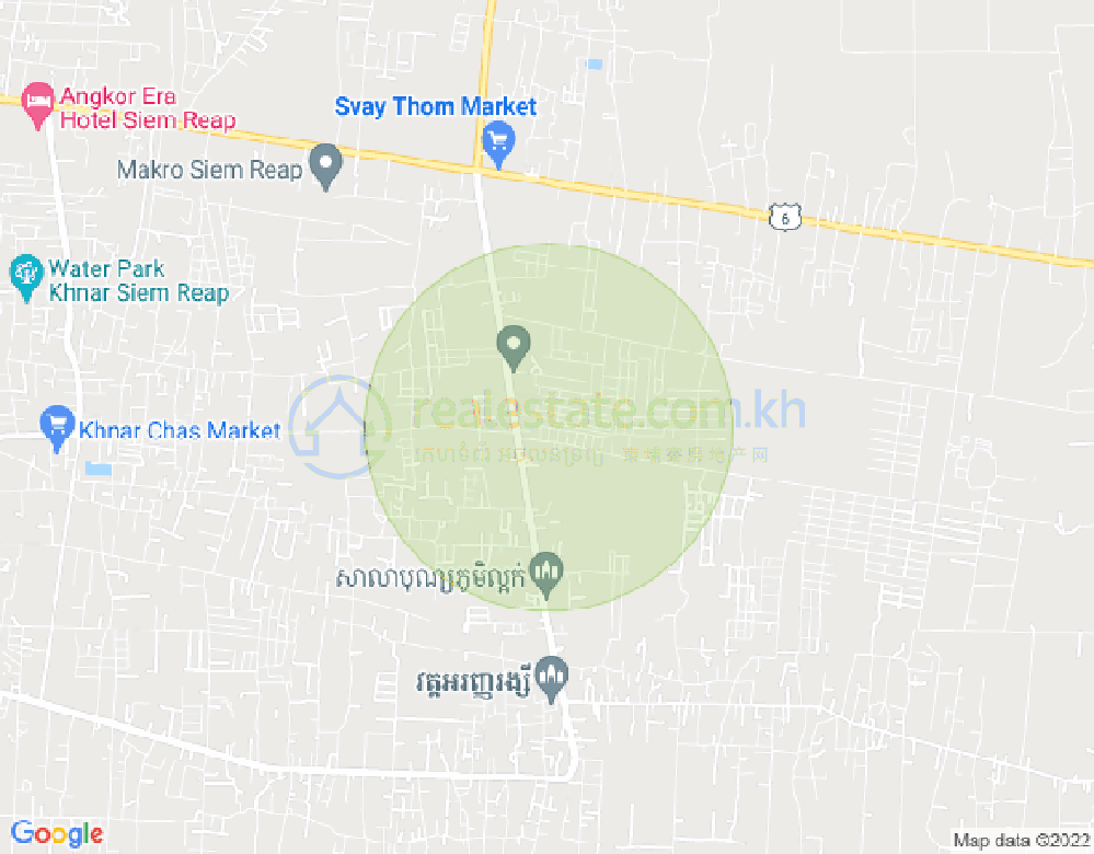 Map of Svay Thom, Kandaek, Prasat Bakong, Siem Reap