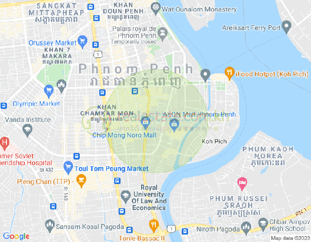 แผนที่ BKK 1, บึงเกงกอง, พนมเปญ