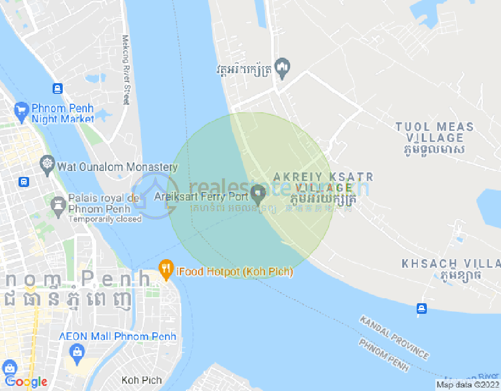 万景岗2分区（BKK2), 波哥堪, 金边地图