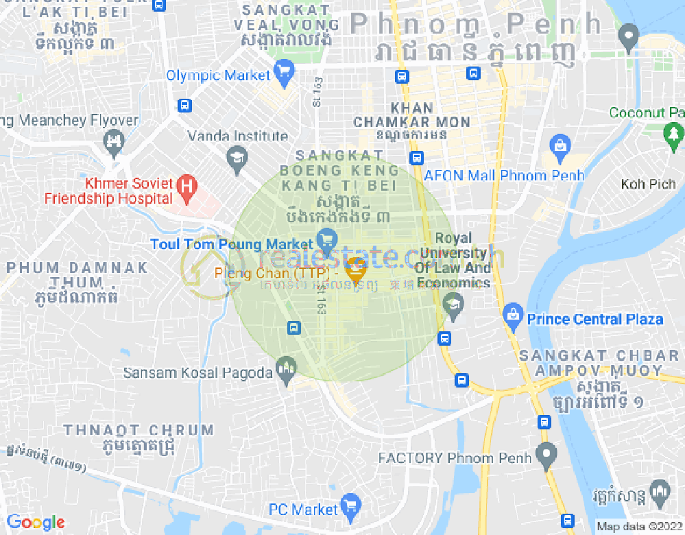 แผนที่ ตวลตุมปุง 1, จัมการมอน, พนมเปญ