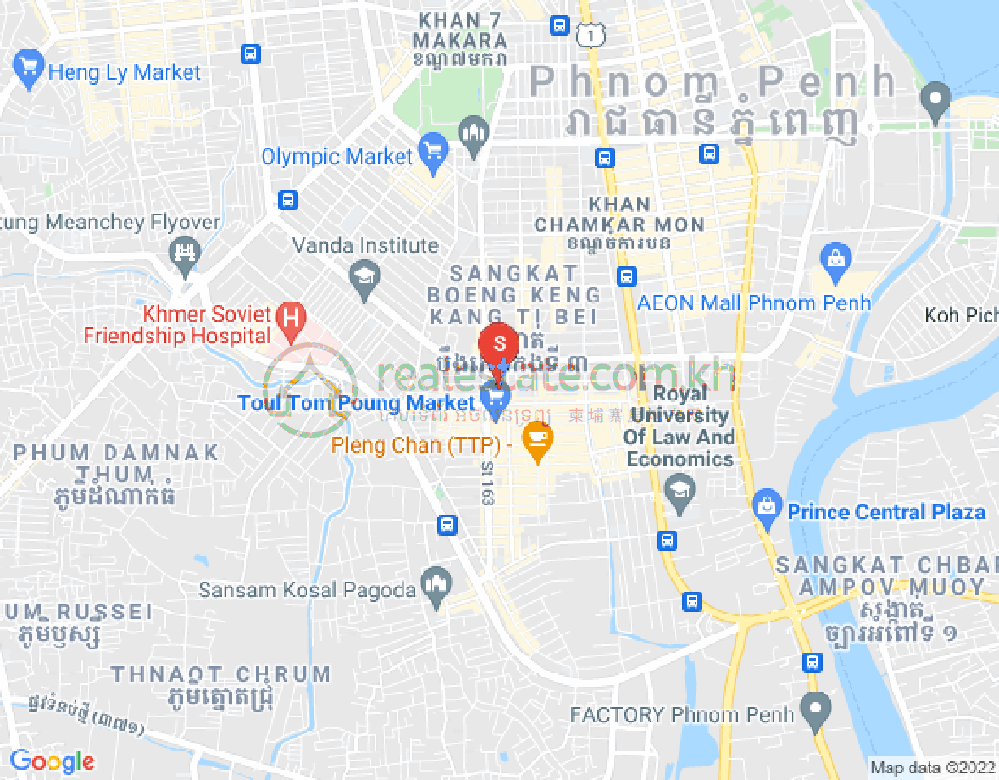 주더분1구역, 짬까몬, 프놈펜 지도