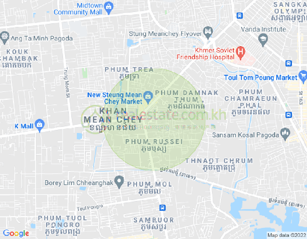 ផែនទី ស្ទឹងមានជ័យ, មានជ័យ, ភ្នំពេញ