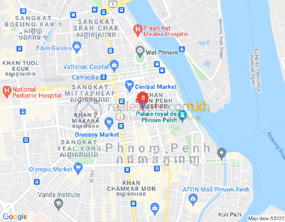 新街市3分区, 隆边区, 金边地图