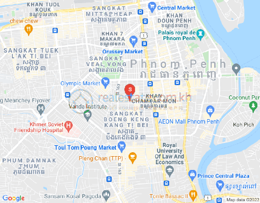 แผนที่ บีเคเค 3, บึงเกงกอง, พนมเปญ