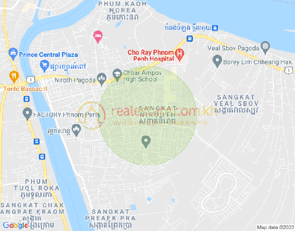 แผนที่ นิรุต, จบาร์อำเปา, พนมเปญ