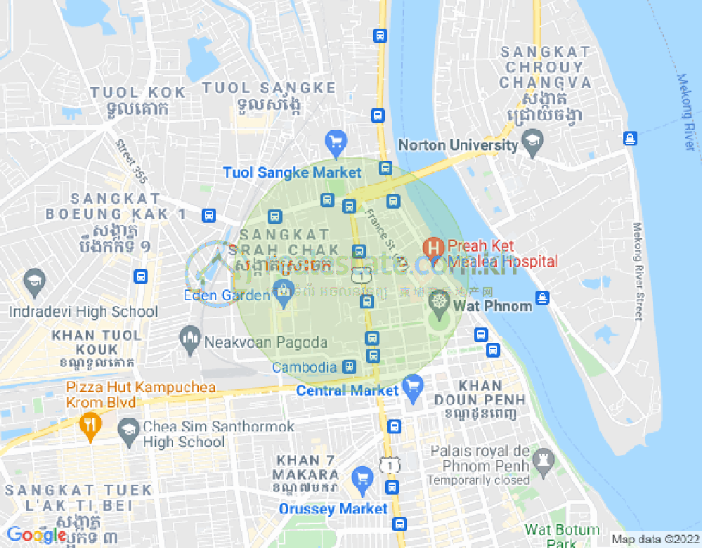 Mapa: 84, Srah Chak, Daun Penh, Phnom Penh