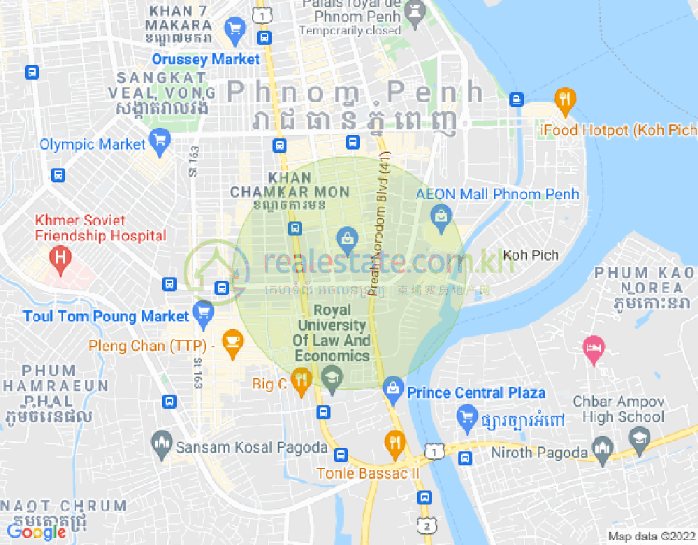 41, 백색하구역, 짬까몬, 프놈펜 지도