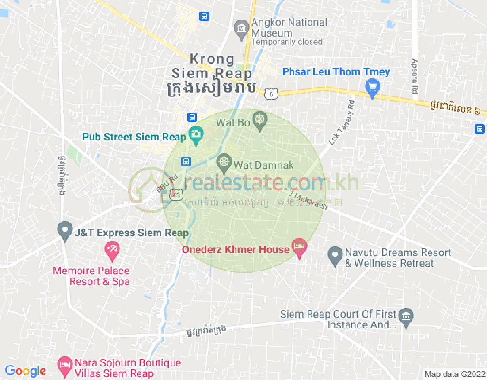 ផែនទី សាលាកំរើក, សៀមរាប