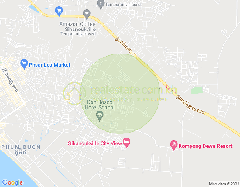 Mapa: Park Villa Hillton, Sangkat Buon, Sihanoukville